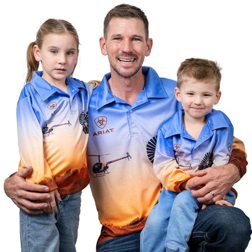 ariat fishing shirt, ariat kids shirt, windmill shirt, fishing shirt, ariat kids, the conron store, grenfell nsw