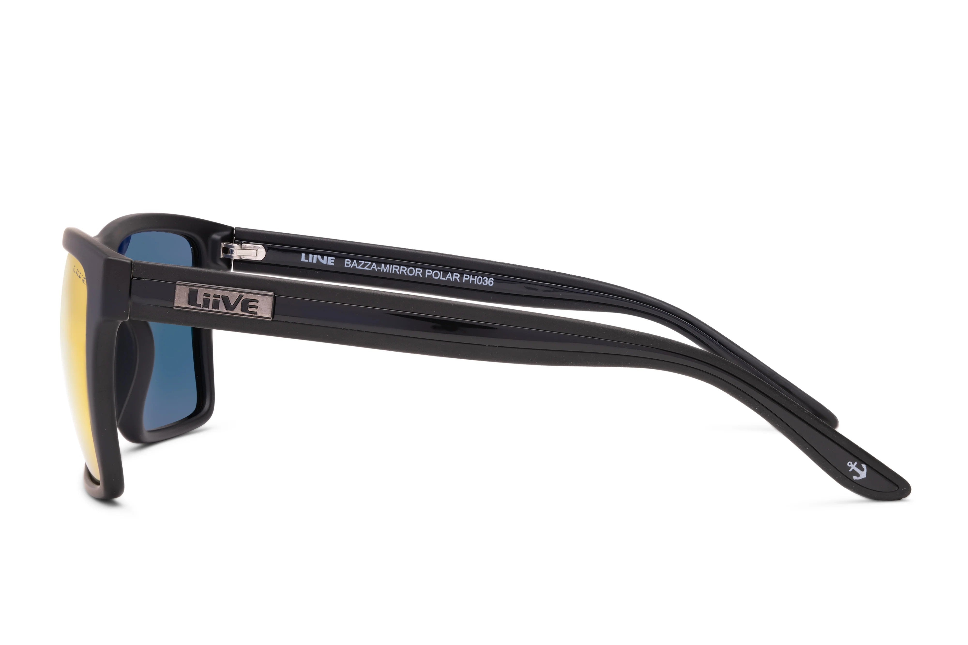 Liive Bazza Red Mirror Polarised Twin Blacks Sunglasses