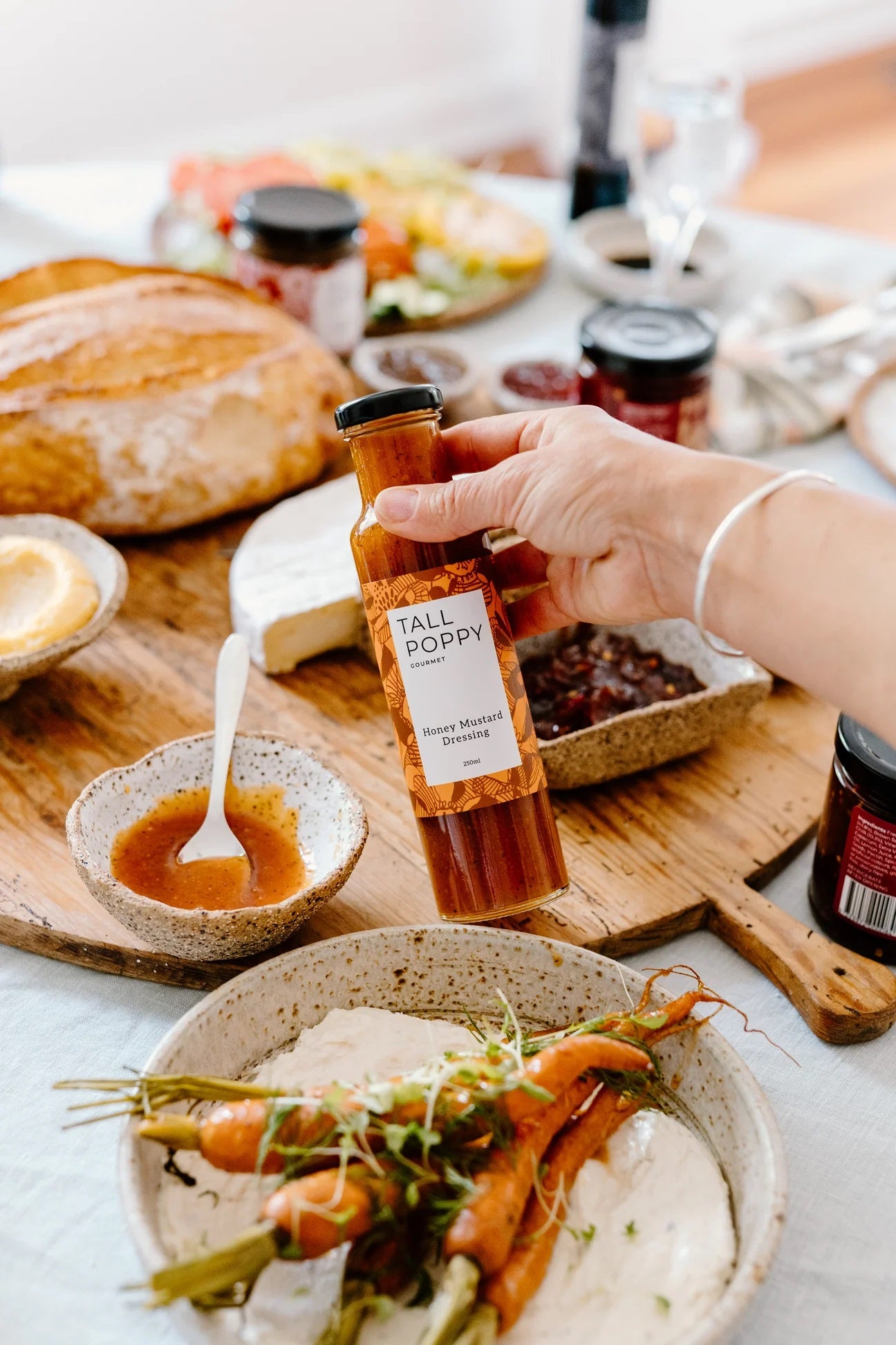 honey mustard carrots, recipe, the conron store, 13 berrys road grenfell nsw 2810