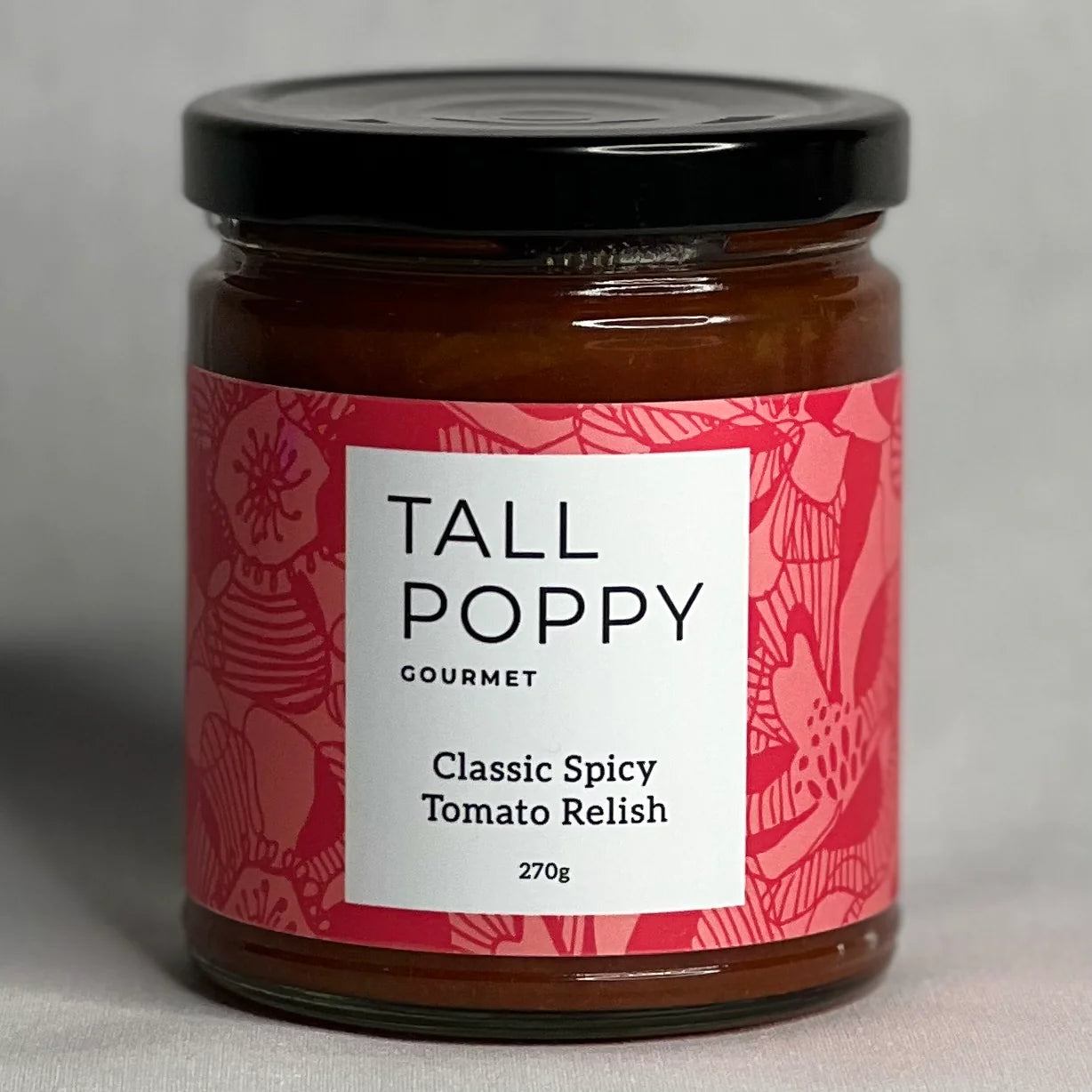 tomato relish, spicy relish, tall poppy gourmet, the conron store, 13 berrys road grenfell nsw