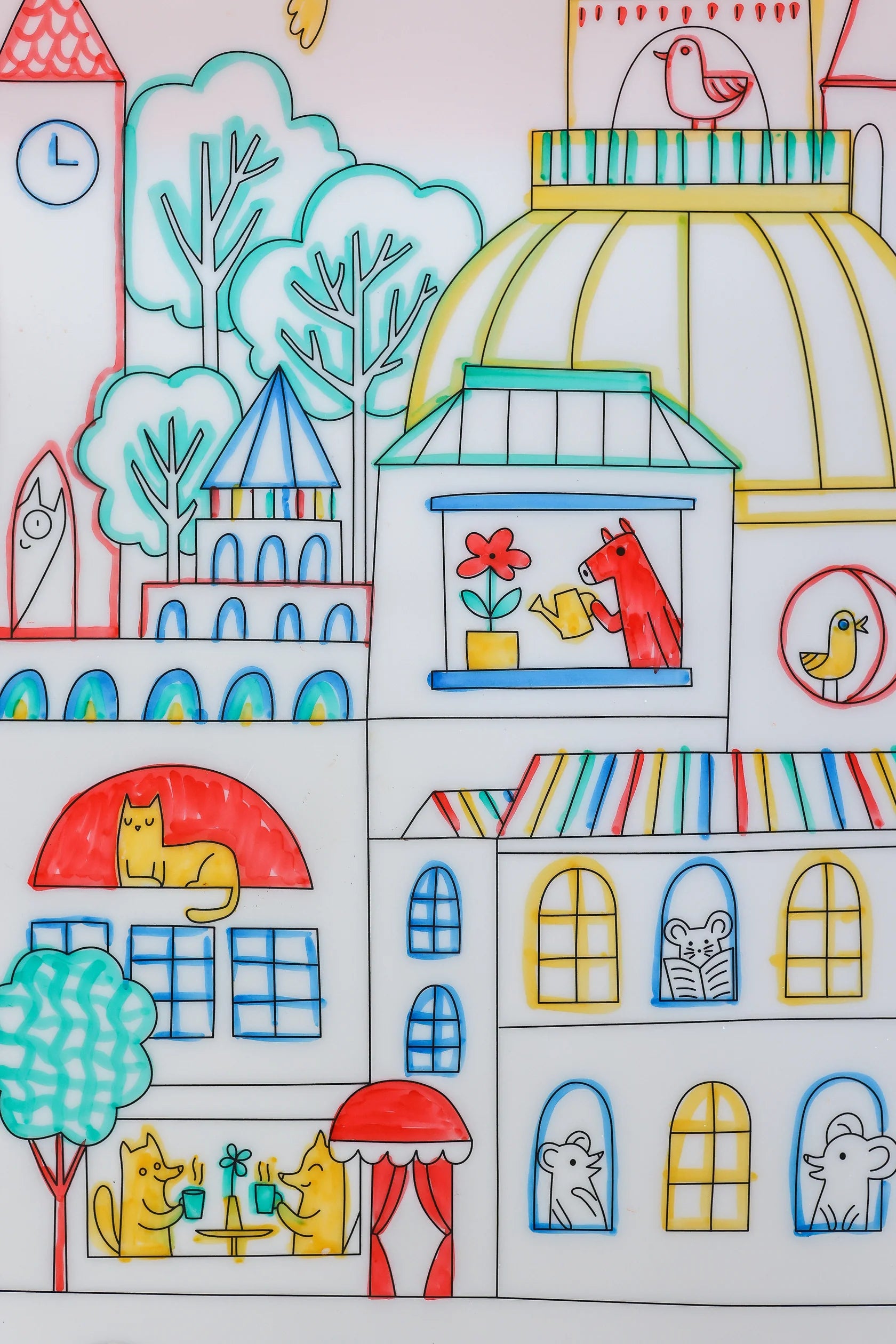 Scribble Mat Pens - Four Pack