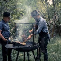 TCCS Barebones Cowboy Fire Pit Grill Side Table - 30"