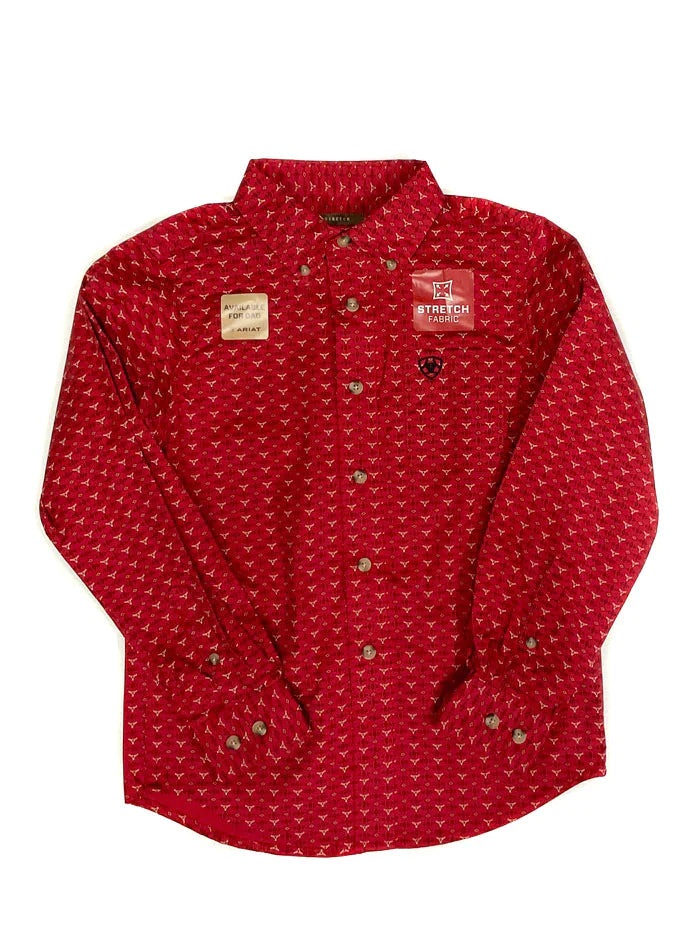 Ariat Boy's Korbin Long Sleeve Shirt - Samba