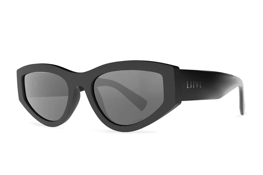 Liive Brooksy Lulu Polar Matt BlackSunglasses