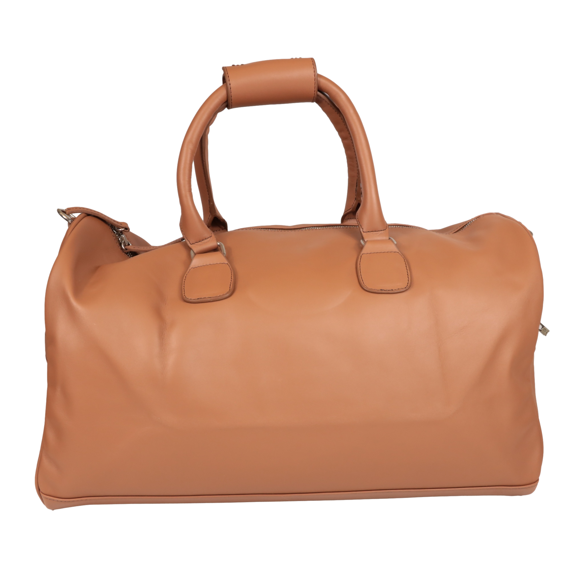 Country Allure Tan Leather Duffle Bag