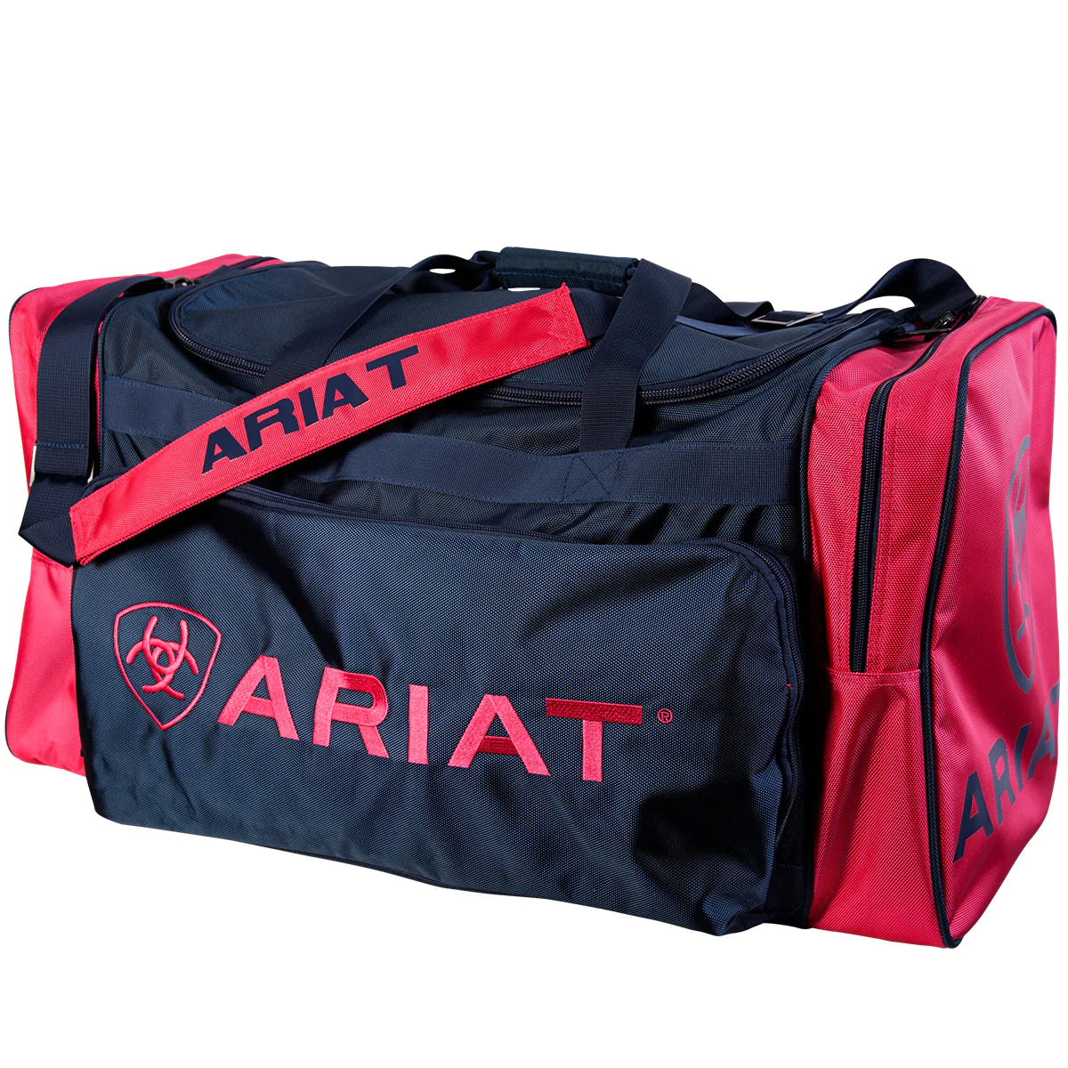ariat gear bag, ariat weekend bag, ariat overnight bag, navy pink ariat bag, the conron store, grenfell nsw