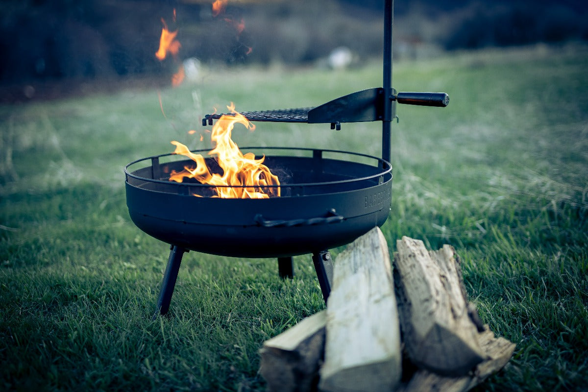 Barebones Cowboy Fire Pit Grill