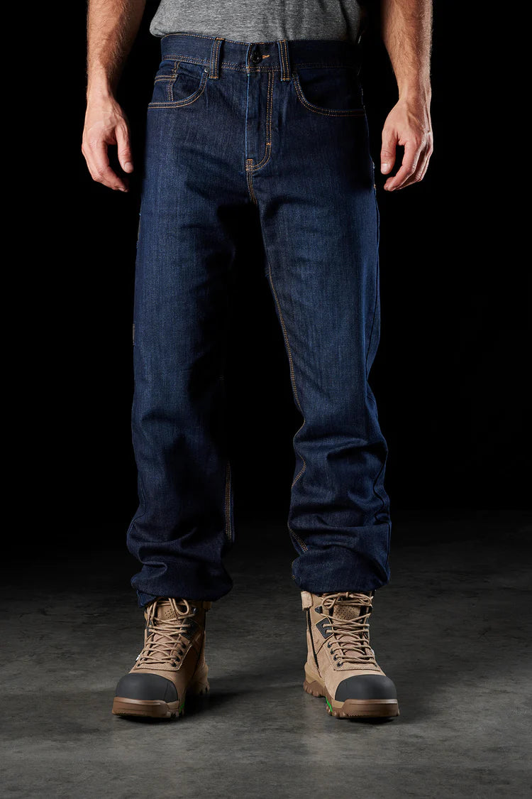 FXD WD.2 Original Work Denim (without kneepads) in Indigo Stomp Wash