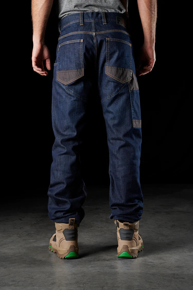 FXD WD.2 Original Work Denim (without kneepads) in Indigo Stomp Wash