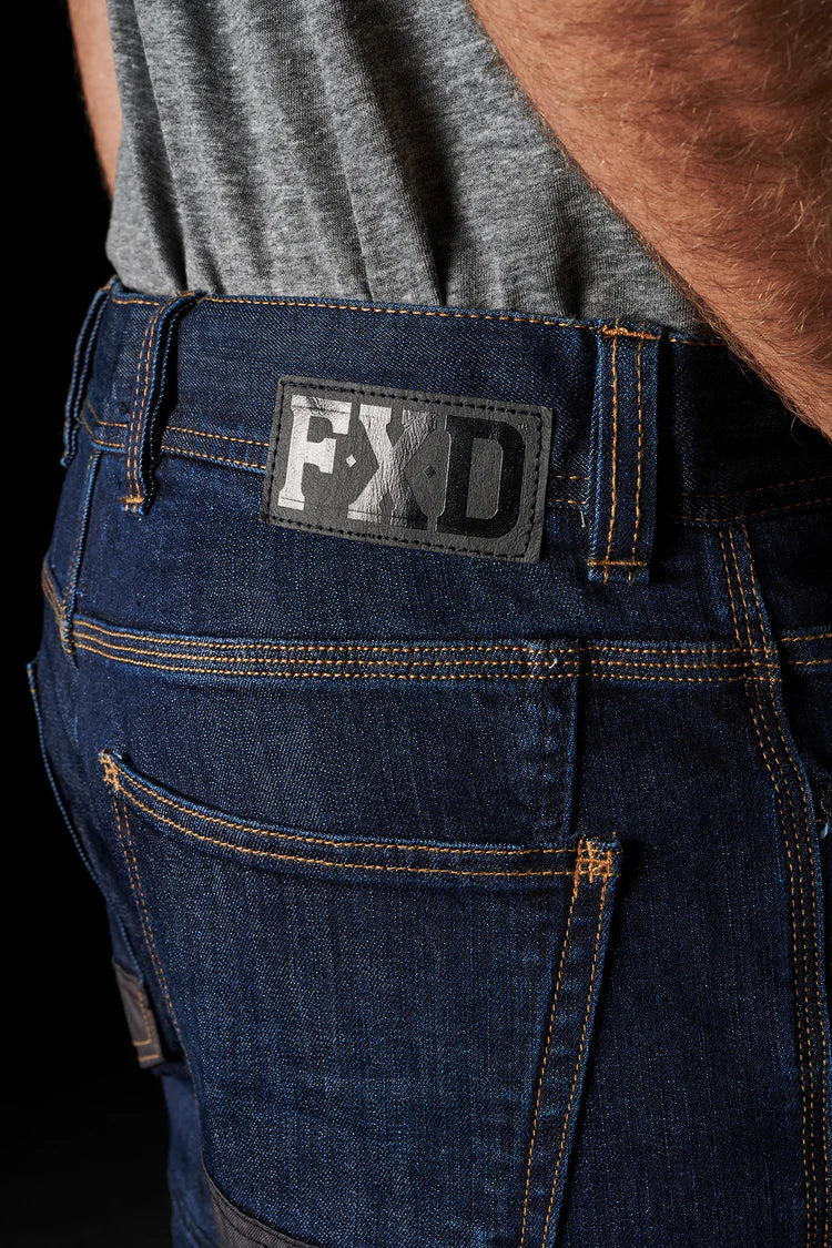 FXD WD.2 Original Work Denim (without kneepads) in Indigo Stomp Wash