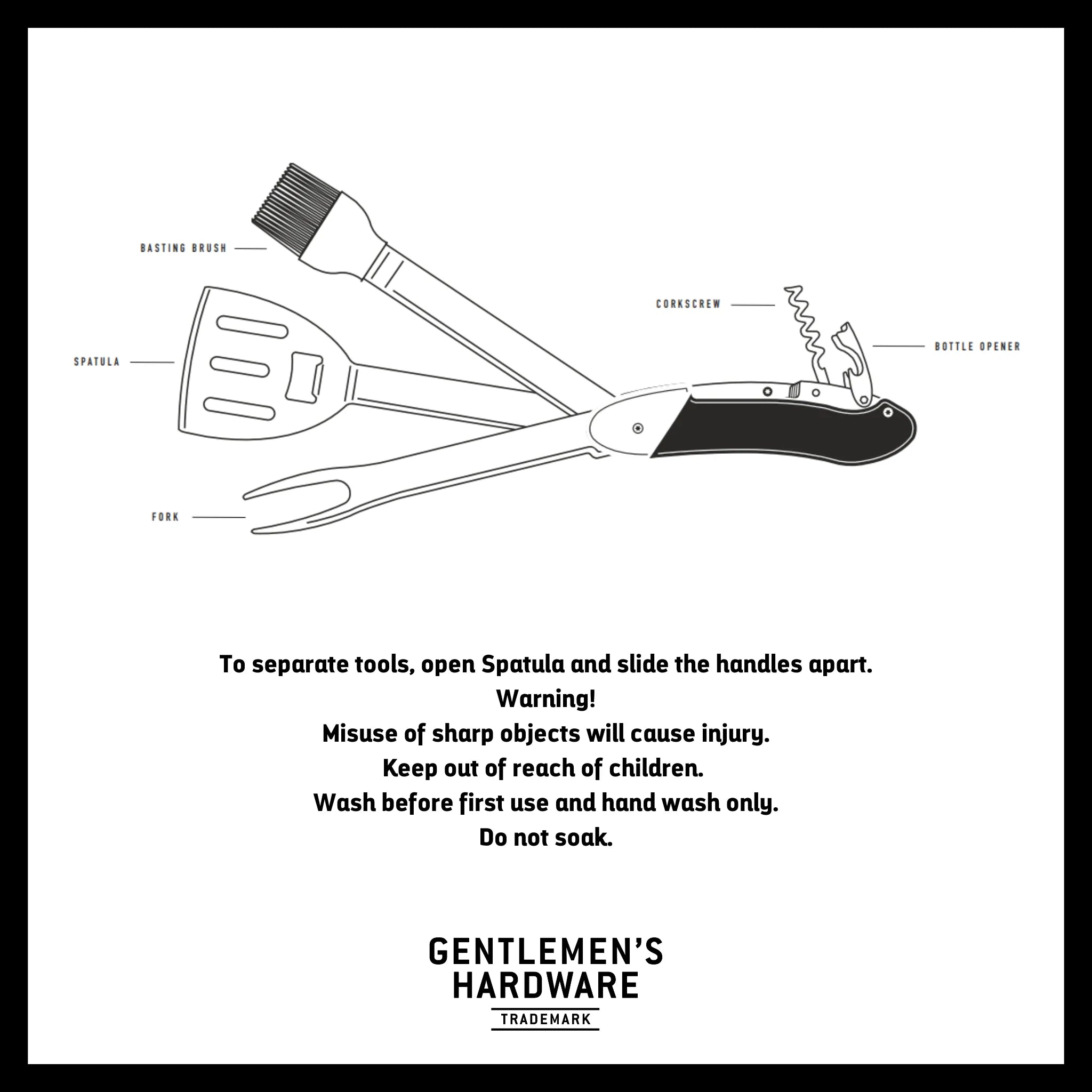 Gentlemen's Hardware BBQ Multi Tool
