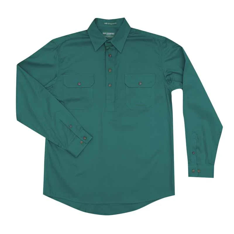 Just Country Men's Cameron Half Button Workshirt