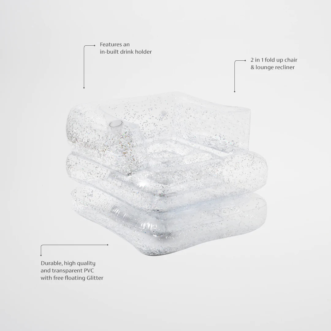 Sunnylife Inflatable Lilo Chair Glitter