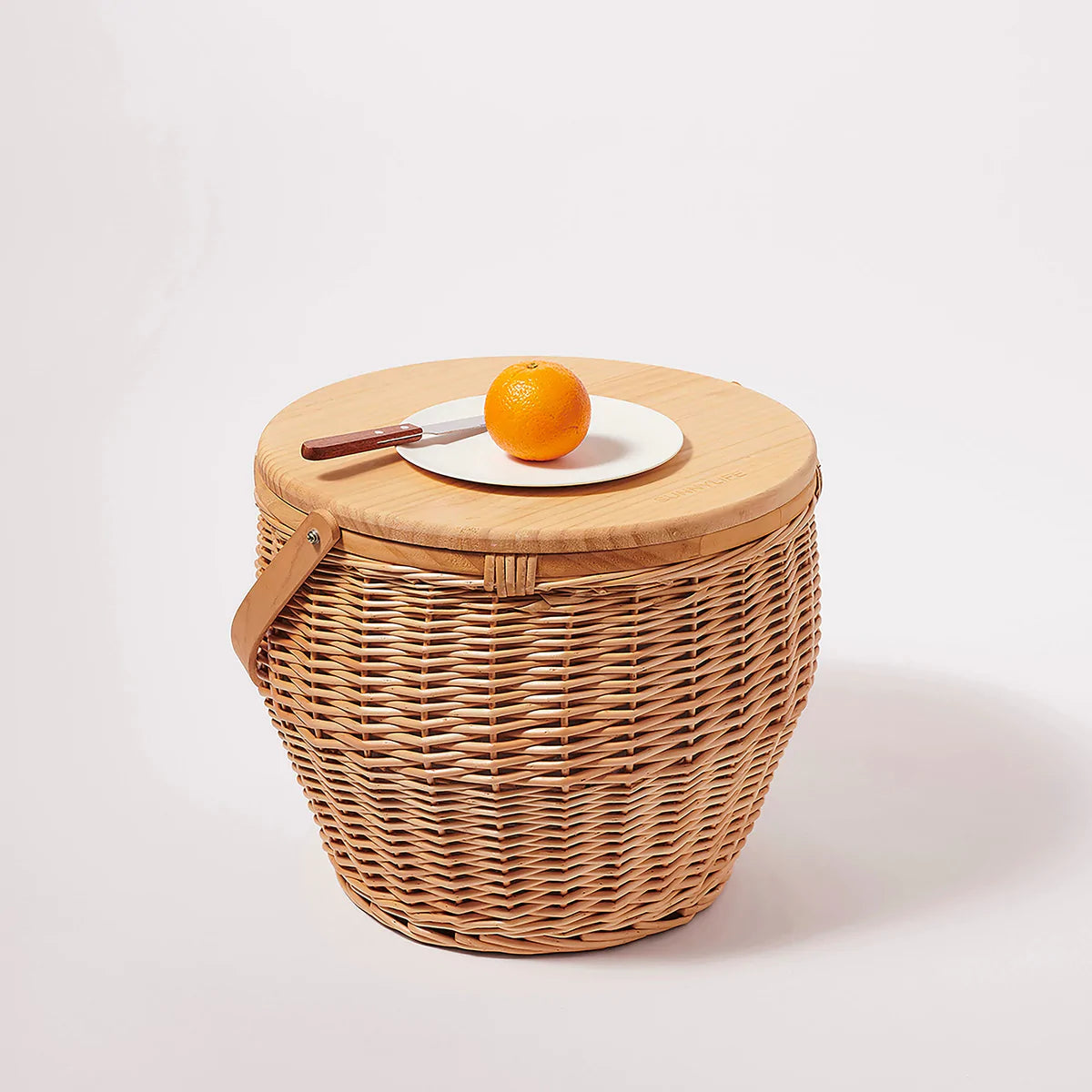 SUNNYLiFE Round Picnic Basket Cooler