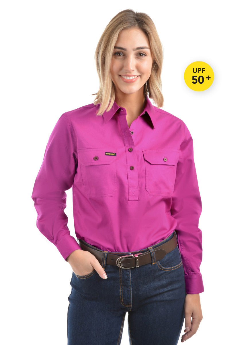 Thomas Cook Womens Half Placket Light Cotton Shirt