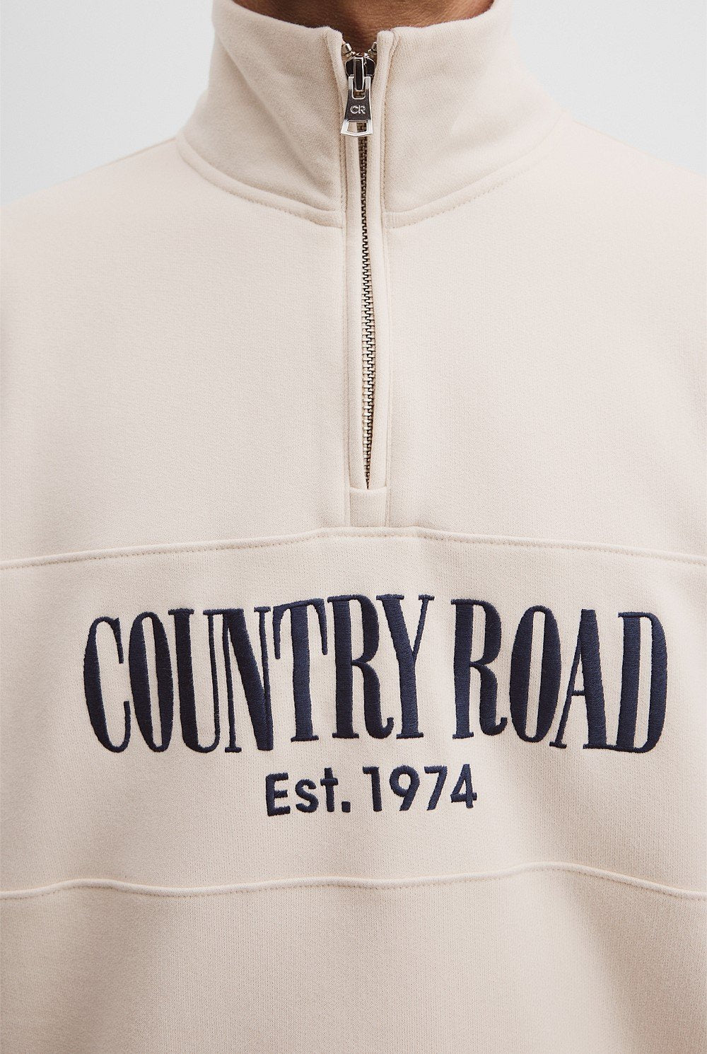 Country Road Men's Verified Australian Cotton Half Zip Heritage Sweat