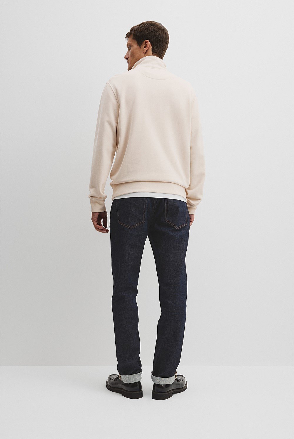 Country Road Men's Verified Australian Cotton Half Zip Heritage Sweat