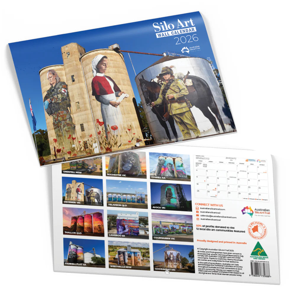 Silo Art Trail Wall Calendar 2026