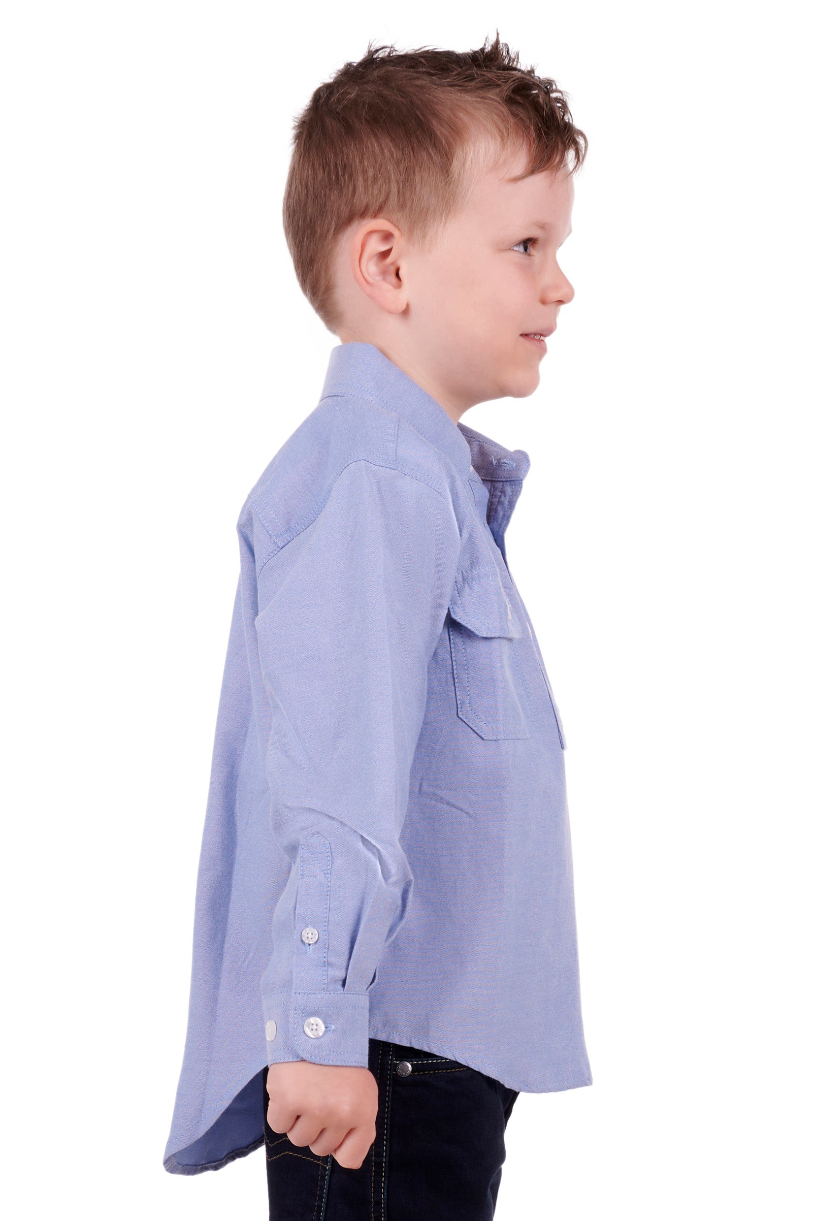 Thomas Cook Hard Slog Kids Jackson Half Placket Long Sleeve Shirt