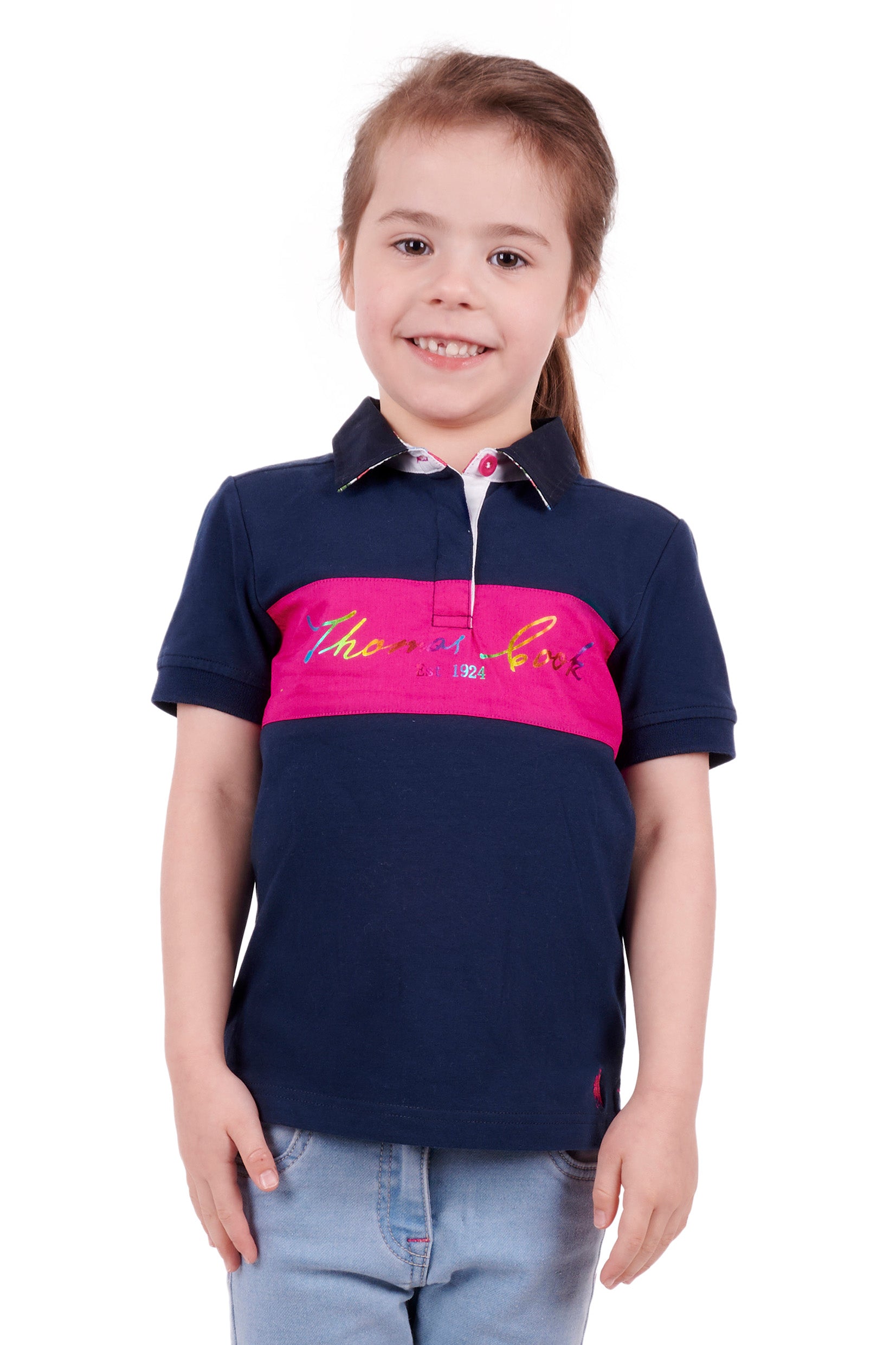 Thomas Cook Girls Lacey Short Sleeve Polo