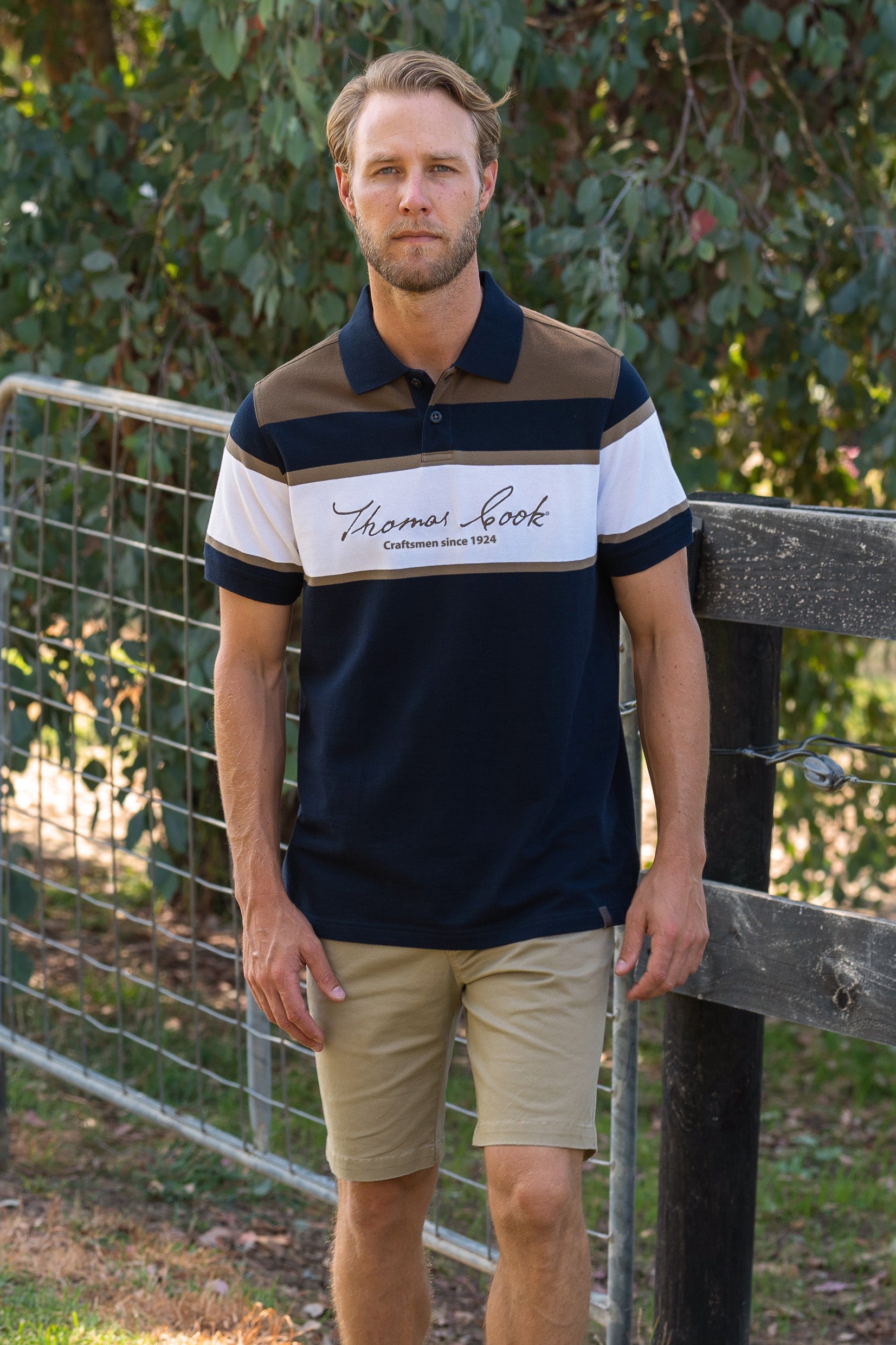 Thomas Cook Men's Newman Tailored Short Sleeve Polo
