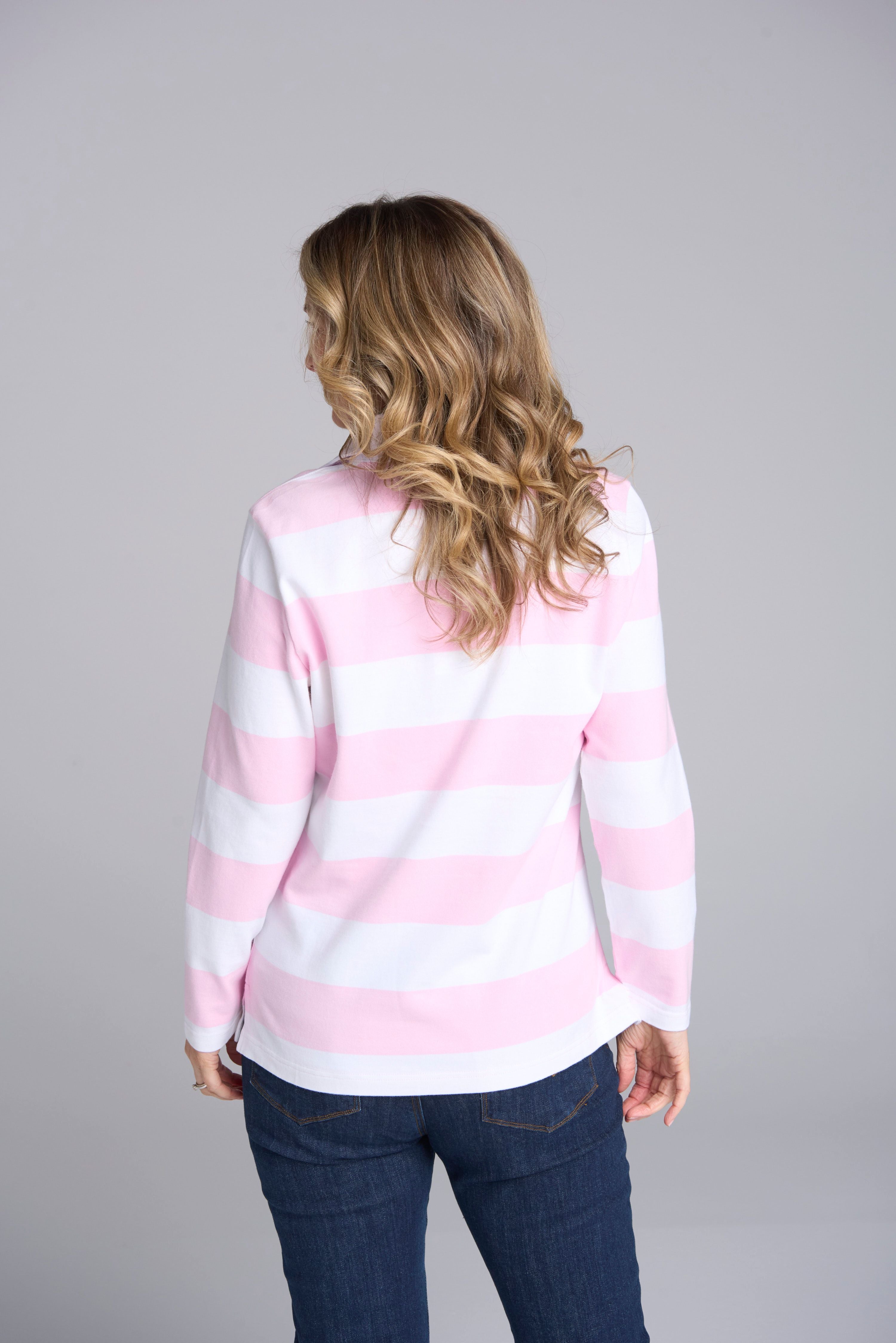 Goondiwindi Cotton Block Stripe Rugby Jumper