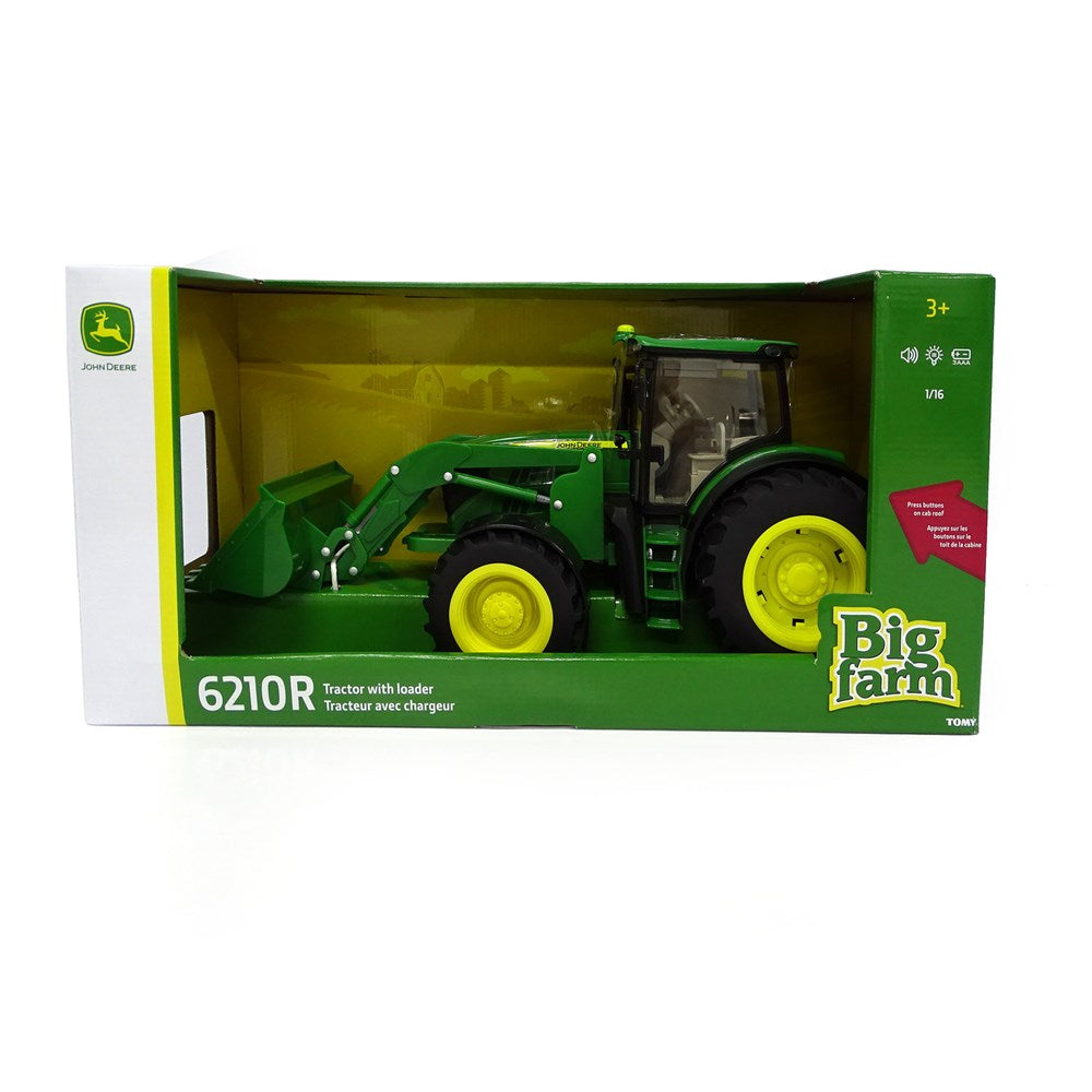 John Deere 1:16 JD 6210R Tractor with Loader