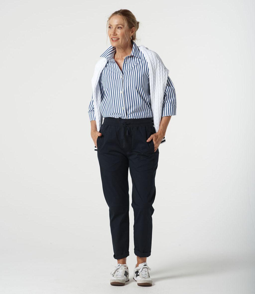 Goondiwindi Cotton  Stretch Woven Jogger Cropped Pant
