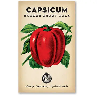 The Little Veggie Patch Co Capsicum "California Wonder" Heirloom Seeds