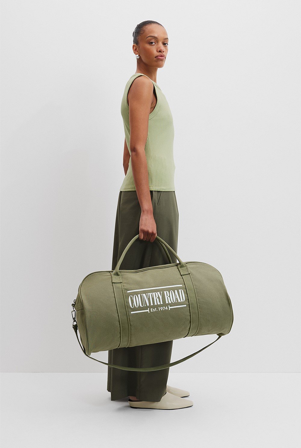 Country Road Heritage Zip Canvas Tote Bag