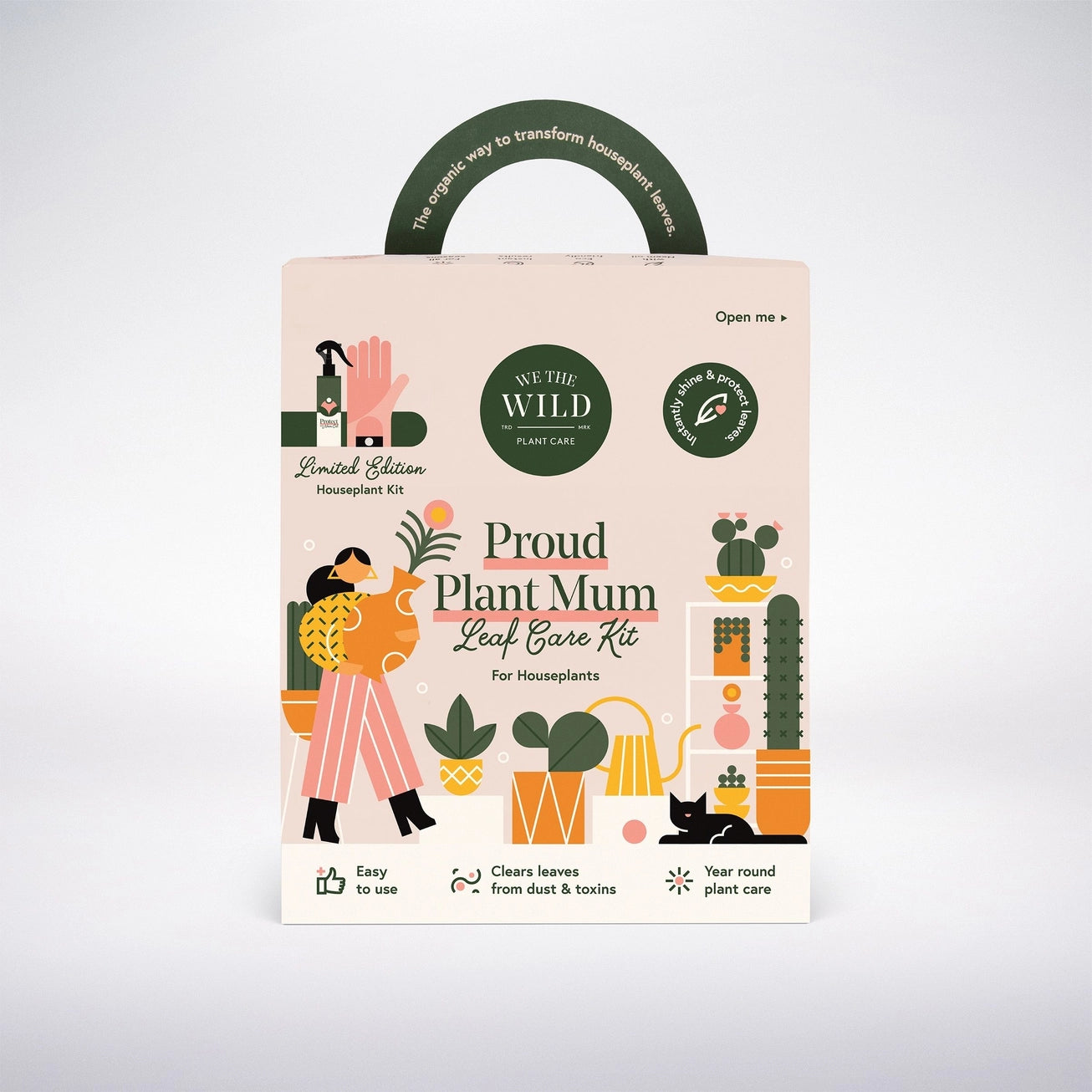 We the Wild Plant Care Proud Plant Mum Leaf Care Kit
