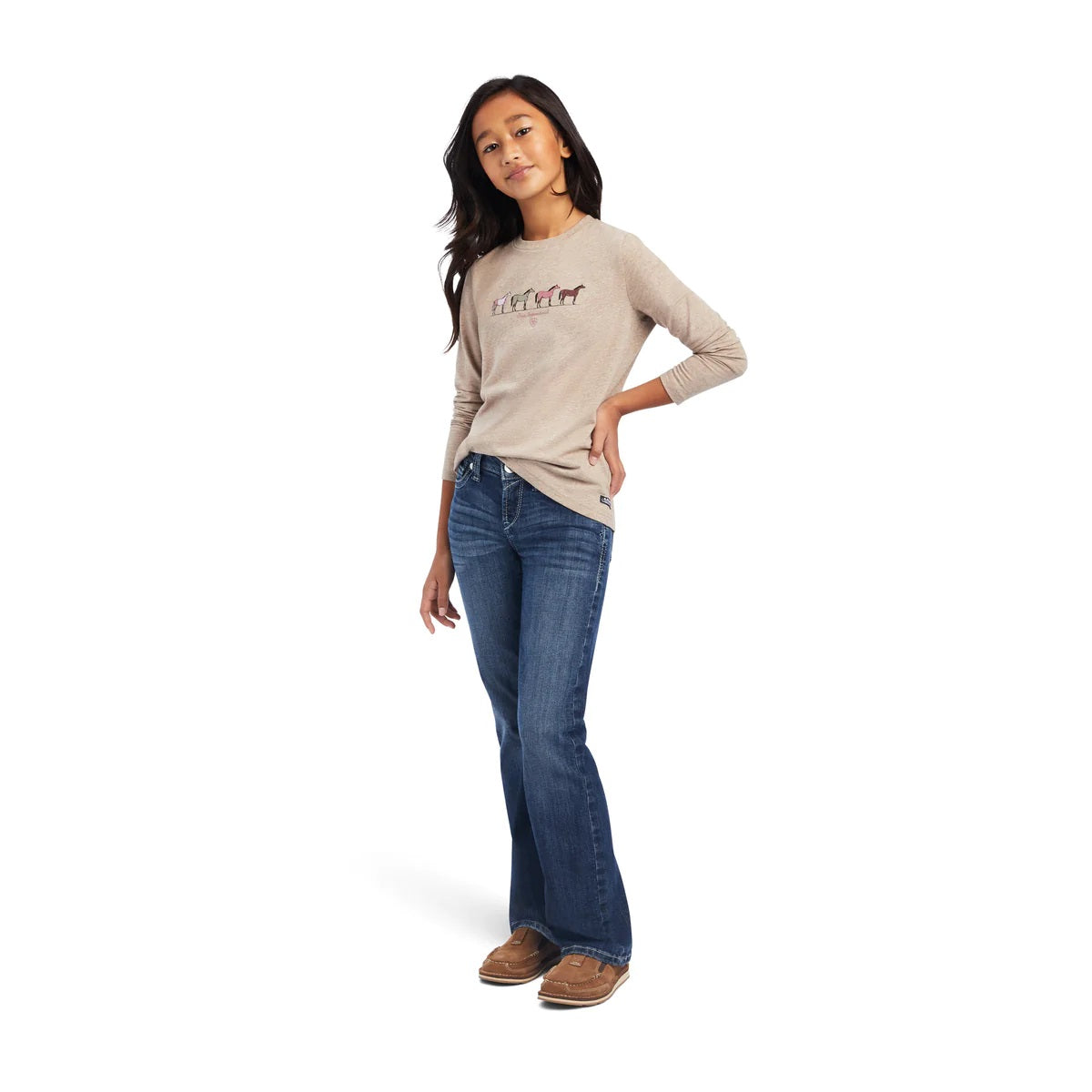 Ariat Youth Different Colour Long Sleeve T-Shirt