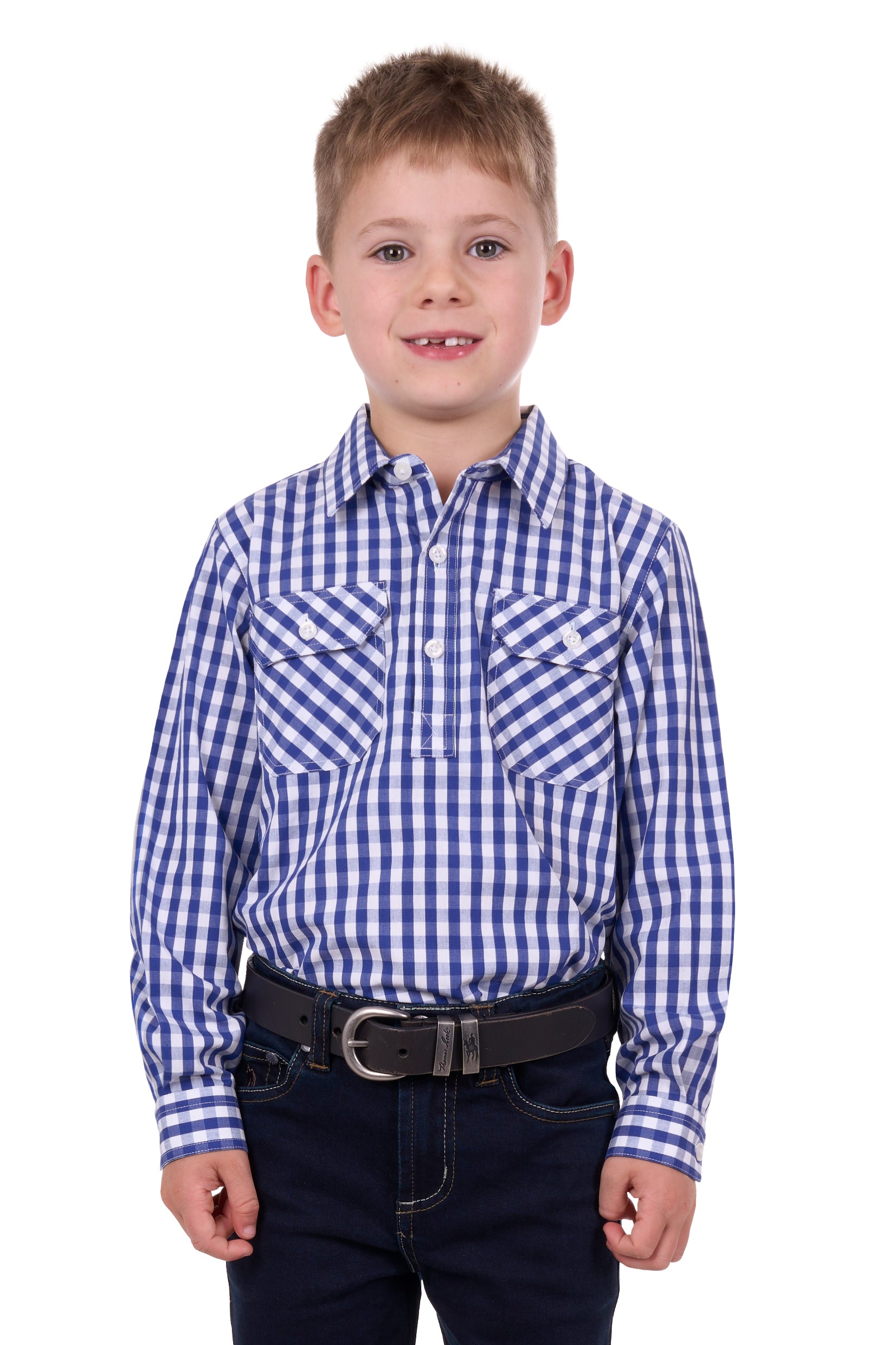 Thomas Cook Kids Denny 1/2 Placket LS Shirt