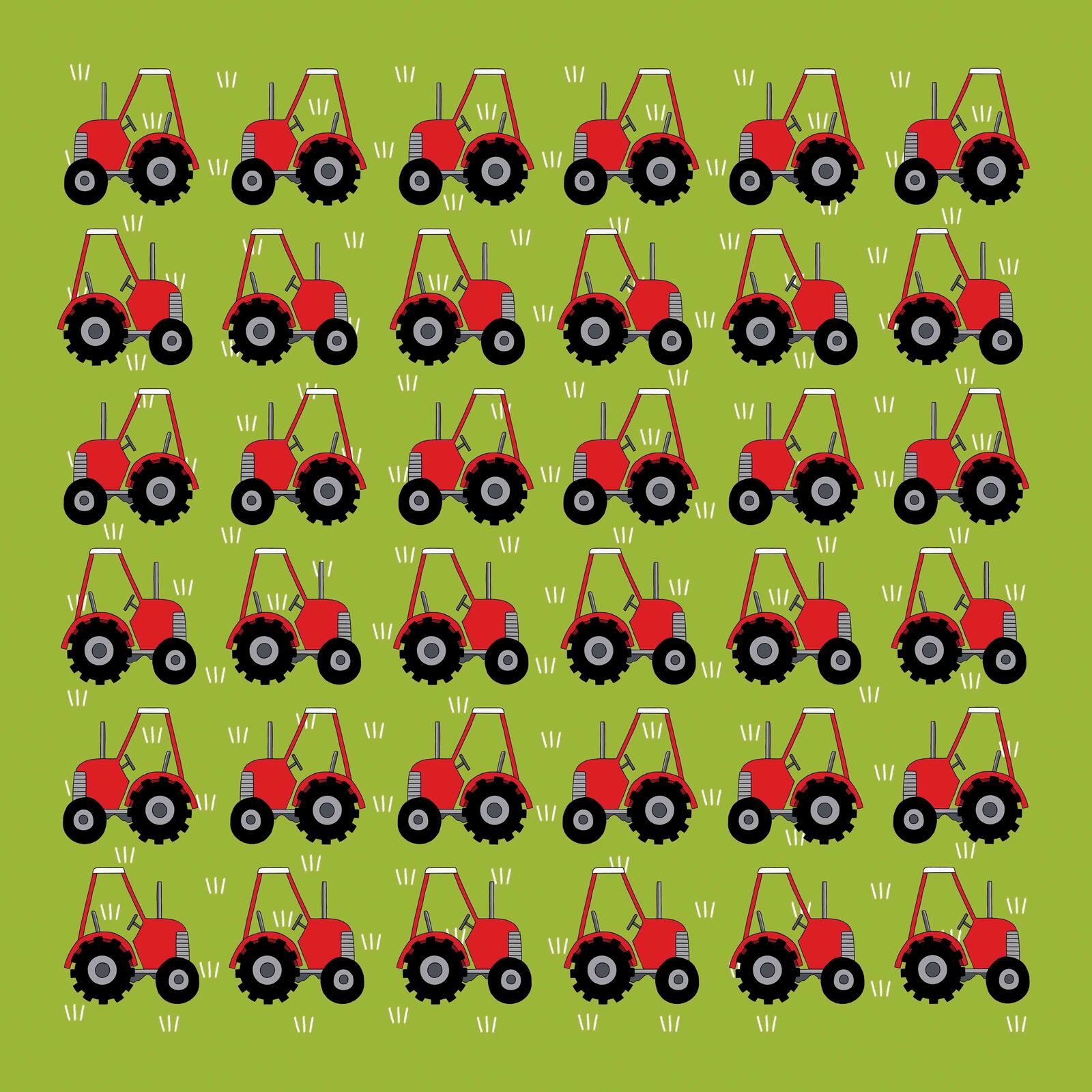 Red Tractor Designs Cotton Hanky