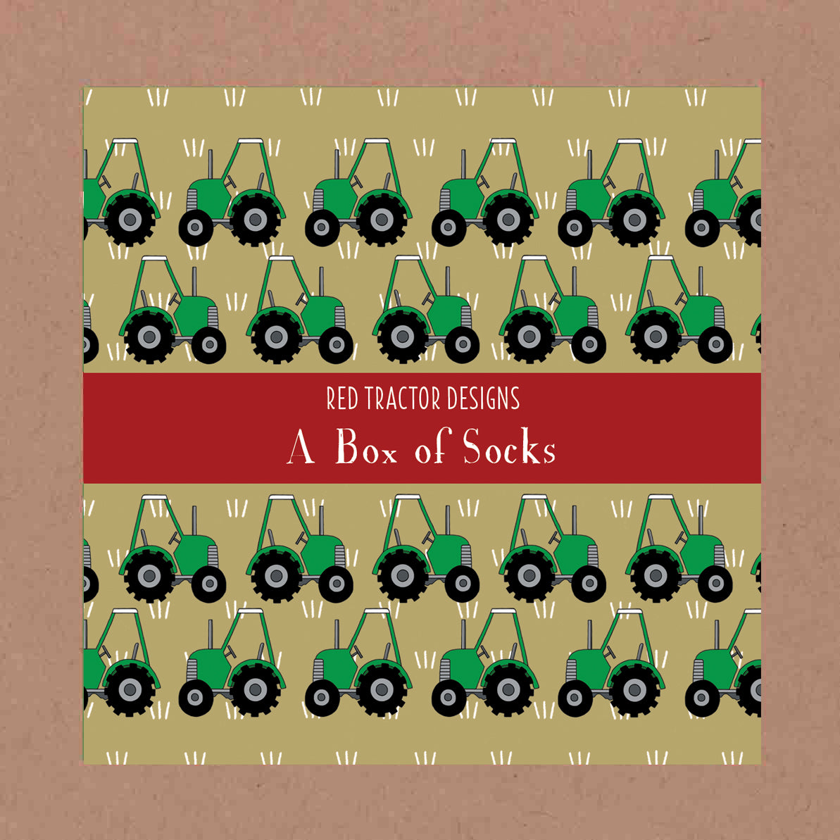 TCCS Red Tractor Designs Boxed Set Cotton Socks