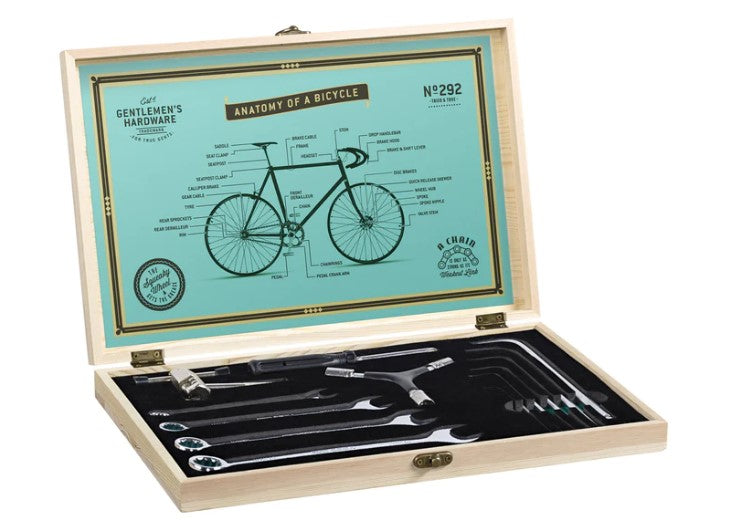 Gentlemen's Hardware Bicycle Tool Kit in Wooden Box