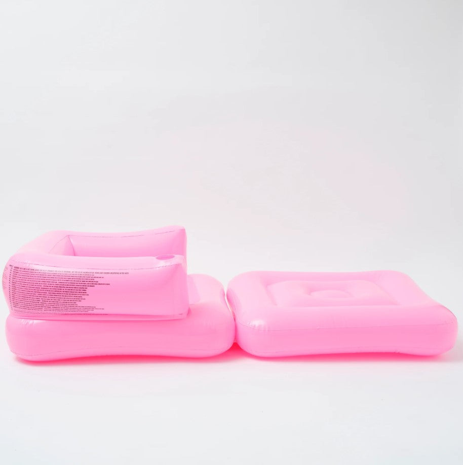 Sunnylife Inflatable Lilo Chair in Neon Pink