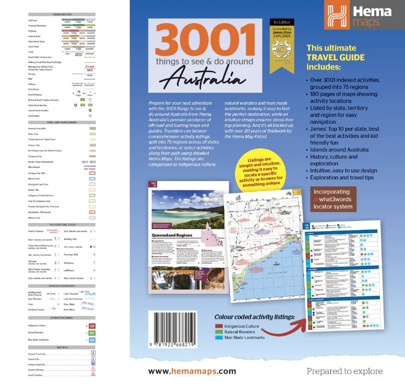 Hema Maps 3001 Things to See and Do around Australia