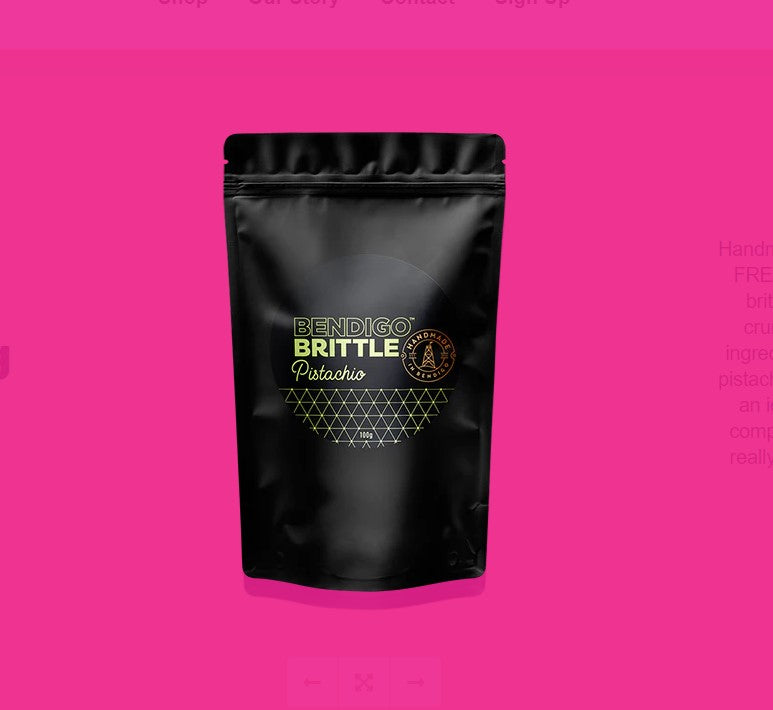Bendigo Brittle - Pistachio Brittle 100g