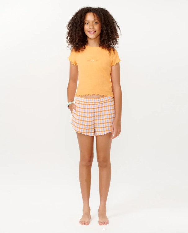Rip Curl Sun Sol Gingham Shorts - Girls