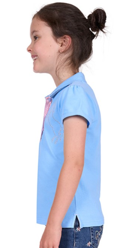 Breathable Girls Polo Shirt, kids fashion