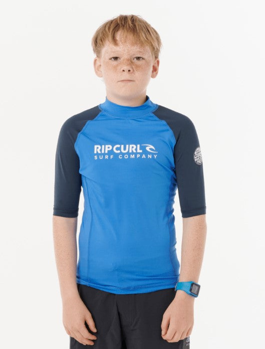 Rip Curl Shock UPF Short Sleeve Rash Vest - Kids