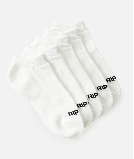 Rip Curl Ankle Sock 5pk White