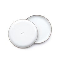 Barebones Enamel Deep Plate Set