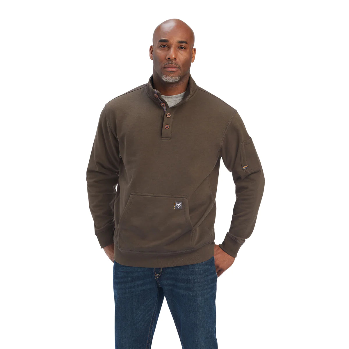 Ariat Men's Rebar Overtime Fleece Sweater - Wren