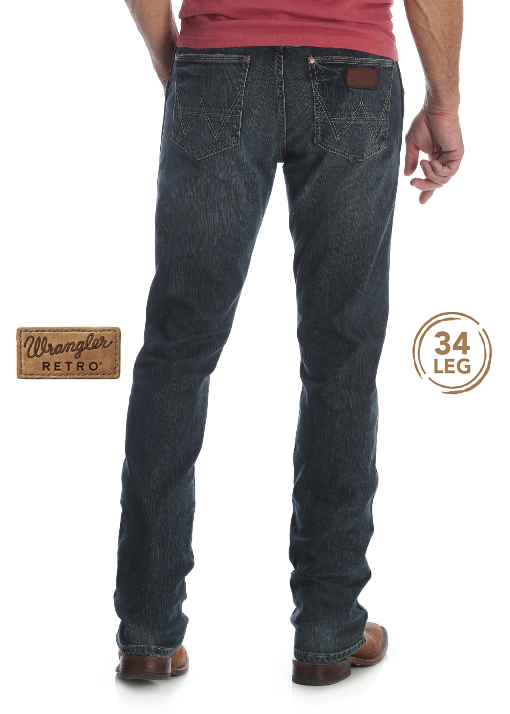 Wrangler Mens Retro Slim Straight Jeans - Jerome
