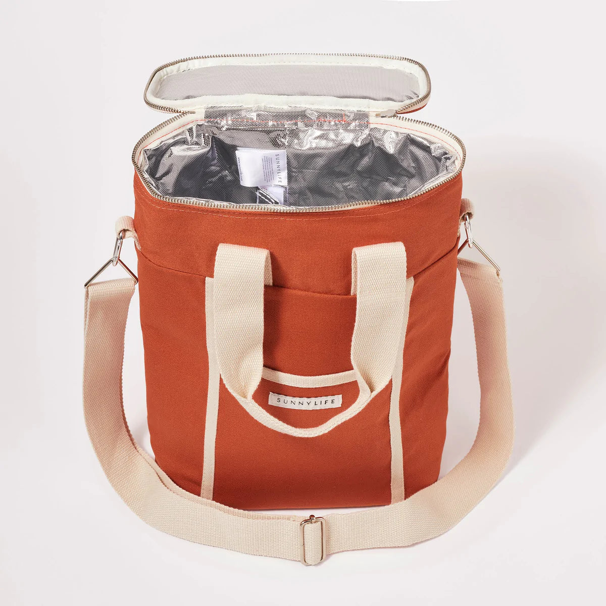 SUNNYLiFE Canvas Drinks Bag Terracotta
