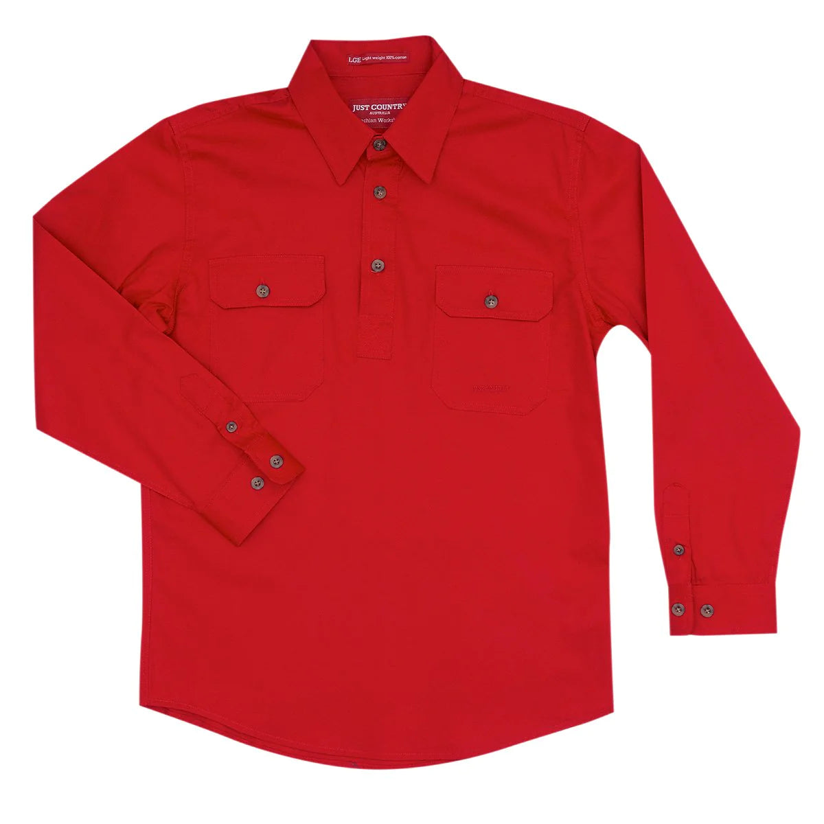 Just Country Boys Lachlan Half Button Workshirt