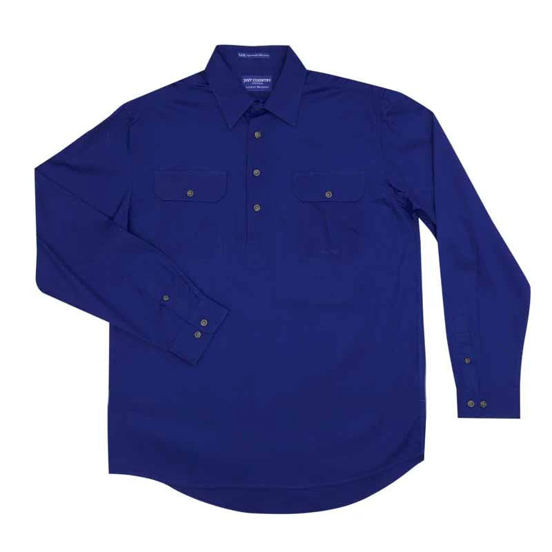 Just Country Men's Cameron Half Button Workshirt