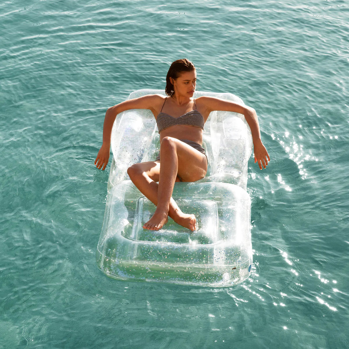 Sunnylife Inflatable Lilo Chair Glitter